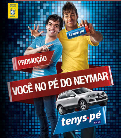 promoção no pé do neymar