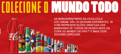 promoção mini-garrafinhas coca-cola